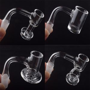 Full Weld Beveled Edge Smoking 14mm macho Cuarzo Banger Con Scientific Joint 20mm 25mmOD Terp Slurper Vacío Bangers sin costura Clavos para vidrio Bongs Dab Rigs