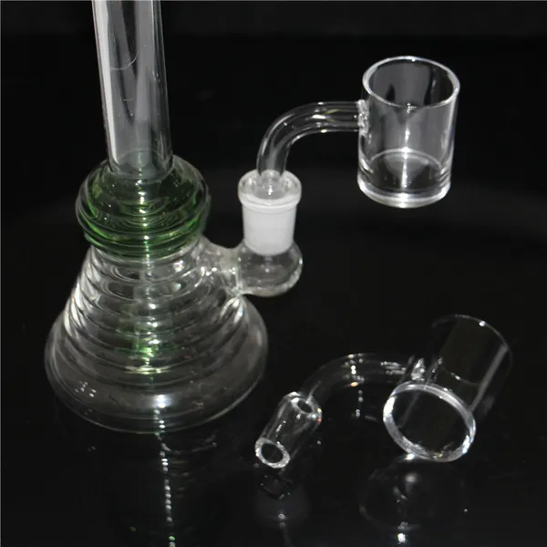 Full Weld Beveled Edge Terp Slurper Blender Fumar 14 mm Cuarzo Banger 2 Estilos Nail Para dab rig Glass Bongs ash catcher