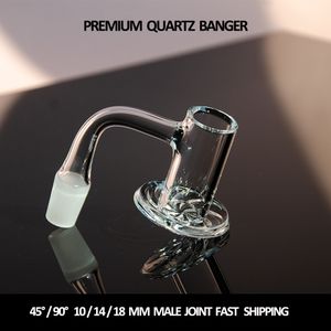 Volle laskwarts banger blender nagel roken accessoires afgeschuinde rand nagel 10 mm 14 mm 18 mm 45/90 graden TERP Slurper voor bong dab olieligingen