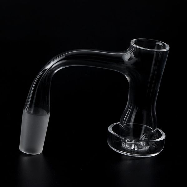 Pleine soudure Quartz Banger Ongles de fumée Bord biseauté 14mm Mâle Femelle Bangers Avec Verre Terp Chaînes Pour Bongs D'eau En Verre