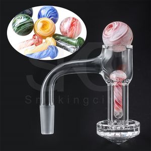 Pleine soudure fumée ongles diamant fond Terp Slurper facettes Quartz Banger 10/14/18mm bord biseauté pour Dab Rigs tuyaux en verre