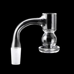 Pleine soudure fumer bord biseauté Terp Slurper Quartz Banger avec seau à billes 45 * 90 Slurpers sans soudure clous pour conduites d'eau en verre plates-formes pétrolières Bongs