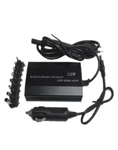 Fullmultifunctionele laptopadapter Power Charger Universal 120W Car DC Notebook AC EU -plug7644395