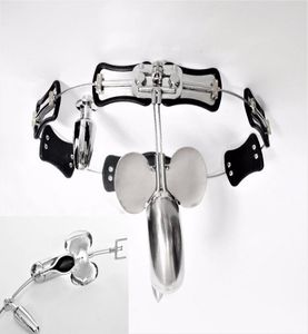 Ceinture en acier inoxydable entièrement réglable sous-vêtements en métal Virgin Lock BDSM Bondage Sex Toys for Women5478618