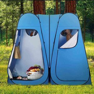 Volledig automatisch 6.6ft draagbare pop -up douche privacy tent ruime kleedkleedkamer voor toiletcamping fietsen strand H220419