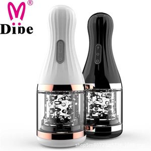 Entièrement automatique avion coupe hommes formation télescopique adulte sex toy électrique mâle oral dieu dispositif