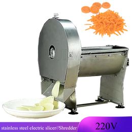 Volautomatische elektrische snijmachine Shredder Aardappelradijs Multifunctionele efficiënte fruitsnijmachine