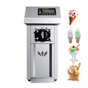 Machine à crème glacée entièrement automatique, distributeur automatique de cônes sucrés de bureau, 1 saveur, fabricant de crème glacée molle