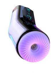 Copa de masturbator masculina completamente automática eyaculación realista poderoso canal de chupación automática coño Vagina real juguetes para hombres 240423