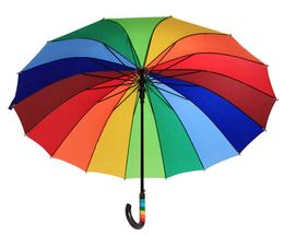 Volledig automatische oversized zonbescherming en regenbeschermingsparaplu die niet gemakkelijk te neerbladeren is.