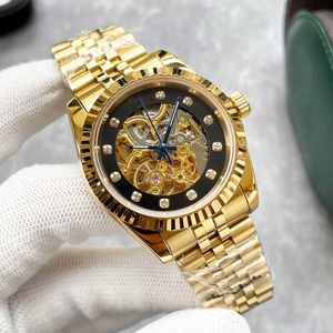 Volledig merk Clean Factory topkwaliteit horloges voor paar Ice Out Set Moissanite Diamond Mossanite 959