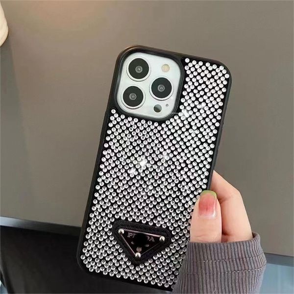 Entièrement Diamond Brand Designer coques de téléphone Shinning Fashion cover pour iphone 11 11promax 12 13 13pro 13promax 14 14max 14pro 14promax coque Star At Night avec boîte