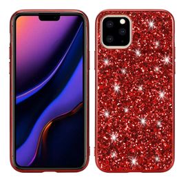 Volledig diamant sprankelende luxe designer telefoonhoesjes voor iPhone 12 13 14 Pro Max 8 plus klassieke schokbestendige telefoonborstel met ringstent iPhone14 11 13Pro 12Pro S20