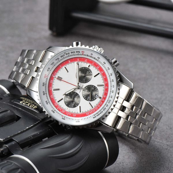 Reloj de cuarzo para hombre a la moda con cronógrafo completamente funcional, precio bajo, alto volumen de ventas