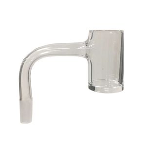 Clous de banger à quartz à fond transparent entièrement soudés avec joints givrés mâles de 10 mm 14 mm 18 mm pour bangs à eau en verre