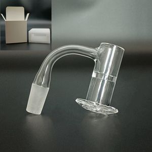 Banger à quartz entièrement soudé avec emballage de vente au détail Bangers à ongles à bord biseauté 10mm 14mm 18mm Joint givré mâle femelle OD 20mm pour tuyau de bang à eau