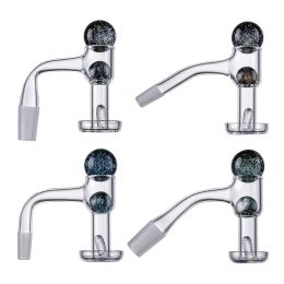 Volledig las naadloze platte bovenste TERP Slurper Quartz Banger nagels Rookaccessoires afgeschuinde rand 10 mm mannelijk gewricht 45 90 Degress met ZZ