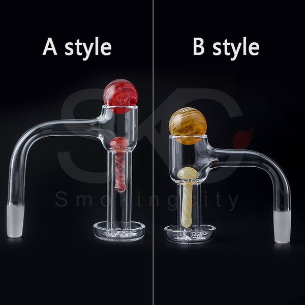 Weld Weld Terp Slurper Quartz Banger Banger Berced 2 Styles 10/14 / 18 mm Nails pour Dab Rigs Glass Water Pipes Bongs