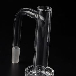 Bord biseauté entièrement soudé Contral Tower Fumer Quartz Banger 2.5mm Mur 16mmOD Soudure Sans Soudure Banger Clous Pour Verre Eau Bongs Dab Rigs Pipes