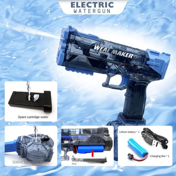 Entièrement automatique, tir continu Electric Water Gunsummer Childrens Gun Water Growpapool Summertoy ForgftifstStoys 240422