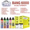 Bang Original Disposable Vape E Kit Cigarette Kit Pack 2000 2500 5000 6000 7000 8000 Puffs Vapes Pen Dispositif Authentic Bangvapes xxl Switch Duo Mesh Coil 0% 2% 3% 5%