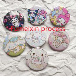 FUMeIxin Craft Sanliou Bar Badge Melody Jade Dog Coolomey 5.8cm Tinplate Badge Ondersteuning Aangepaste broche DHL2013