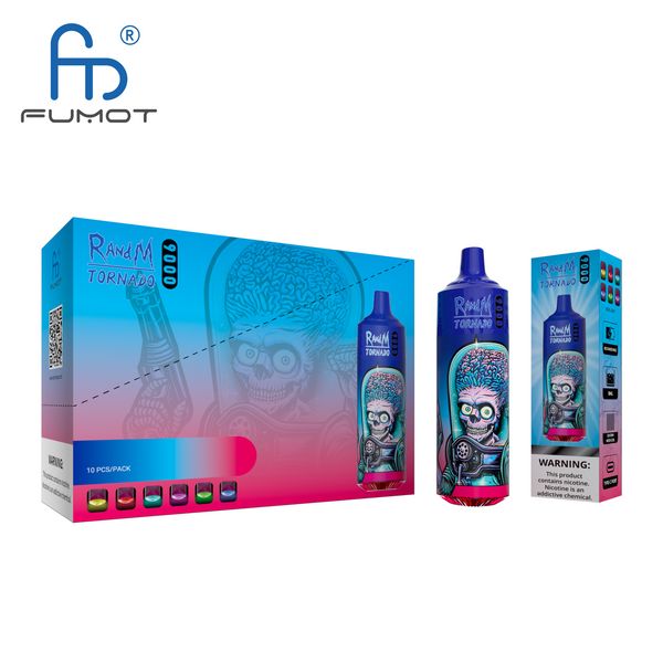 Fumot 100% original Randm Tornado 9000 Dispositif de vape jetable en gros EN STOCKS 53 saveurs