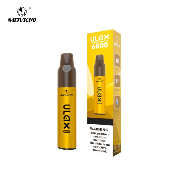 Fumot movkin vape desechable Ulax 6800 inhalaciones nueva tecnología con bobina de cerámica e cigarrillo tipo-c recargable 10 ml vape líquido nueva tecnología original