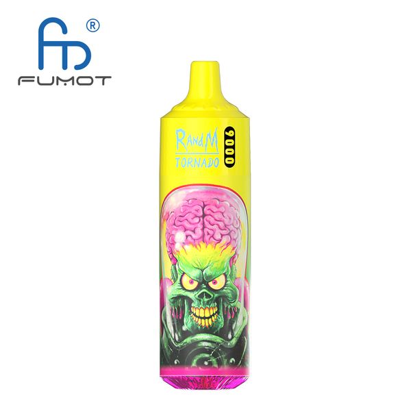 fumot tornado 9000 original RandM tornado vape UK EU original 0/2/3/5 sel de nic 53 saveurs disponibles usine de cigarettes électroniques en gros fumot 9000