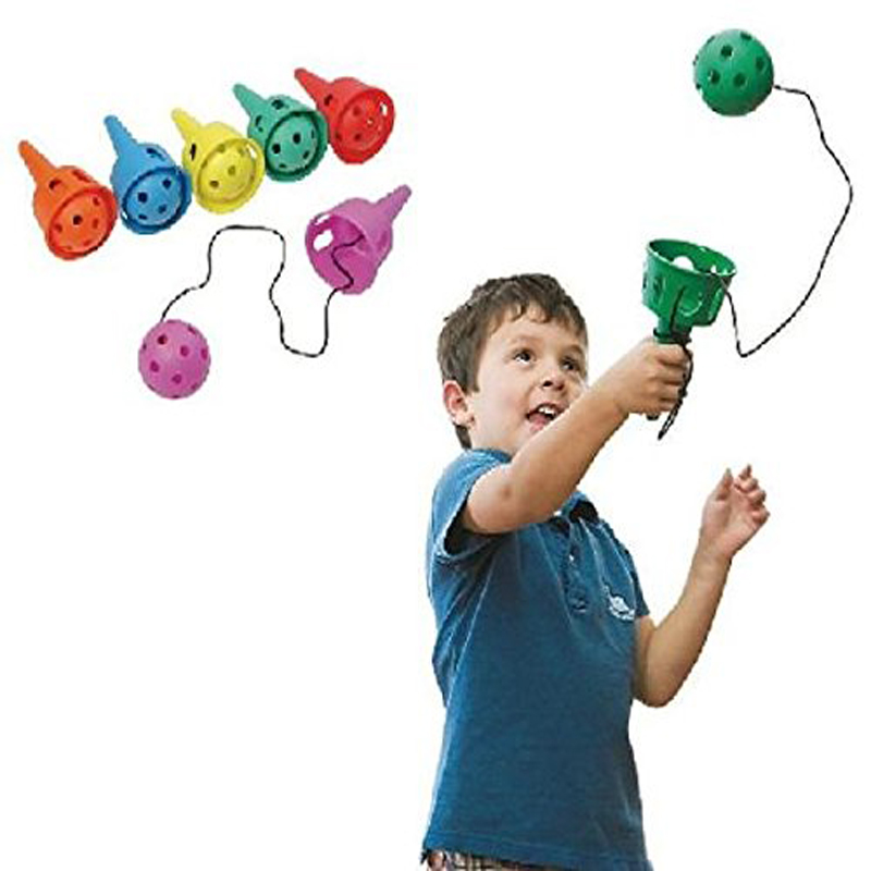Rolig boll och cup leksakssats spel leksak för barn utomhus kastar bollar softball nybörjare barn motoriska färdigheter 1126