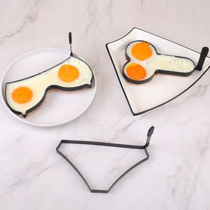 Leuke eiermaker Tintin Egg Maker Nit-Stick Eggring Ei Maken Mallen omeletvormen met handgrepen Keuken Eggereedschap