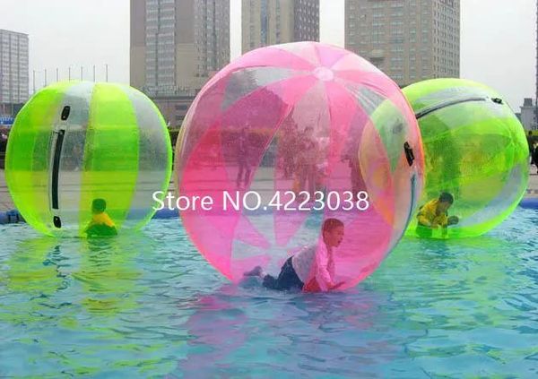 Diversión envío gratis precio de fábrica 2m 0,8mm bola inflable para caminar por el agua Bola de Zorb Bola De Agua gigante bolas inflables de hámster para humanos