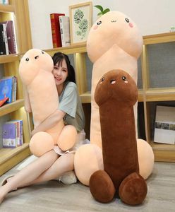 Leuk Kawaii Long Penis Plush Toys Pillow Sexy Soft Toys Gevuld Funny Cushion Simulation Home Pillow Cadeau voor vriendin Q07271828233