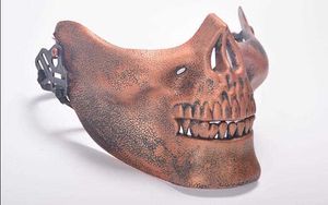Diversión Paintball PVC Airsoft Máscaras Scary Skeleton Skull Máscara protectora Halloween Carnival Año Nuevo Alta calidad 5 colores