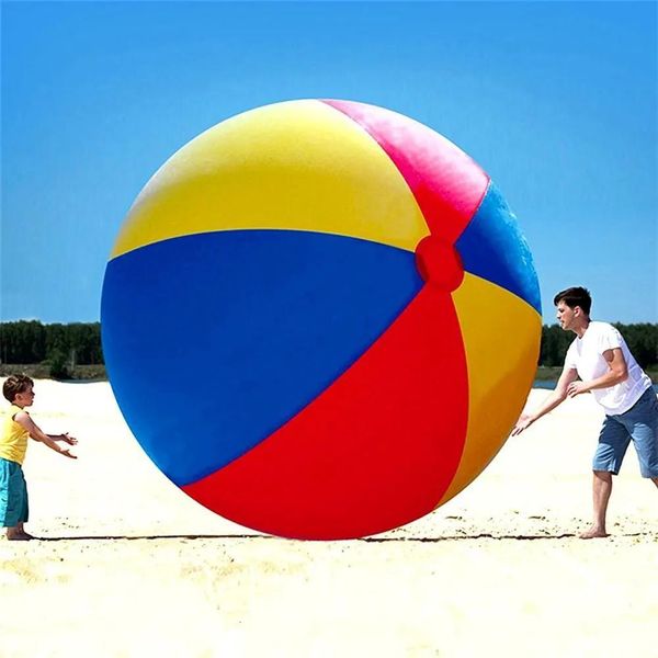 Diversión en arena, diversión en el agua, gigante, descuento de verano, juguetes para niños y adultos, juegos de piscina, pelota de playa inflable de PVC, juego de agua