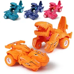 Plezier transformerende dinosaurus auto botsing vervorming traagheid glijdende verbazingwekkende geschenken kind jongens en meisjes speelgoed