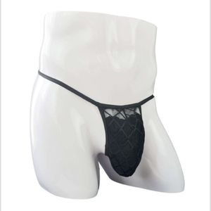 Leuk ondergoed: speciale G-vormige transparante mesh T-broek voor heren, blootgestelde onderkant, verleiding, gratis flirten 965102