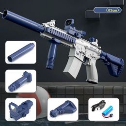 Fun Water Gun Electric M416 AK47 Glock Pistol Shooting Toy entièrement automatique Place Summer Toy Childrens Boys and Girls 240424