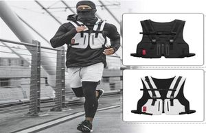 Fonction tactique gilet street style sac à poitrine gilet extérieur hip hop sport fitness hommes réfléchissants gilet de pêche à cyclisme haut phon4521323