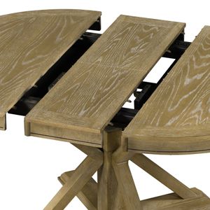 Ensemble de table à manger de style rétro de meubles fonctionnels avec table extensible et 4 chaises rembourrées pour salle à manger et salon