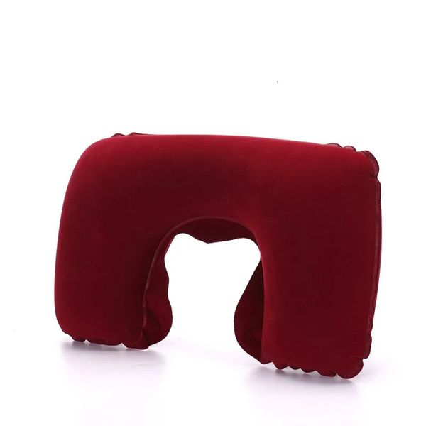 Almohada inflable funcional para el cuello, almohada inflable en forma de U para viaje, cojín de aire para descanso del cuello y la cabeza del coche, almohada para el cuello de viaje 231228