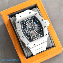 Functioneel RM -pols horloge RM035 Geavanceerd vol holle mechanisch horloge Heren Personaliseer Licht Luxe Business Sports Watch