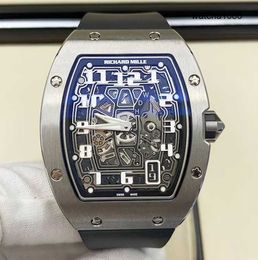 Reloj funcional Relojes de pulsera de cristal Serie de relojes RM RM67-01 Ti Aleación de titanio Edición limitada Moda Ocio Deportes Muñeca
