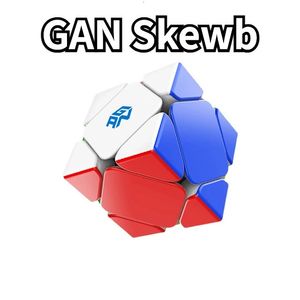 FuncubeGAN Skewb Magnetische Speed Cube M Stickerloze skewb 3x3 alle Speed Cube Puzzel Verbeterde versie Professionele magische kubus 240304