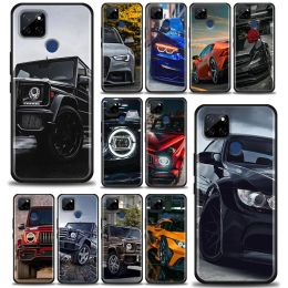 Funda pour OPPO A52 A53 A72 A94 Reno 5 5G 3 4 6 Cas pour Realme C21Y C25 C12 C11 Cadues Couvrer les hommes masculins Brands SUV SUV