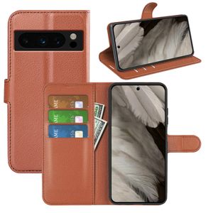 Coques de téléphone Funda pour Google pixel 8 7 6 6A Pro litchi portefeuille housse en cuir PU