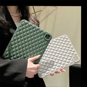 Fundas For iPad Pro 11 2021 case for iPad Air 4 Air 5 10.9 iPad 10th 10.2 '' 7th 8th 9th Case 2022 Cover Rhomboid Soft TPU case HKD230809