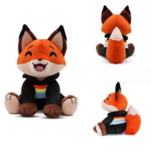 Fundy Sit Plush Fox Personaje de dibujos animados Juguete de peluche suave Venta al por mayor 20 cm Animal Foxes Muñeco de peluche para regalo de niños