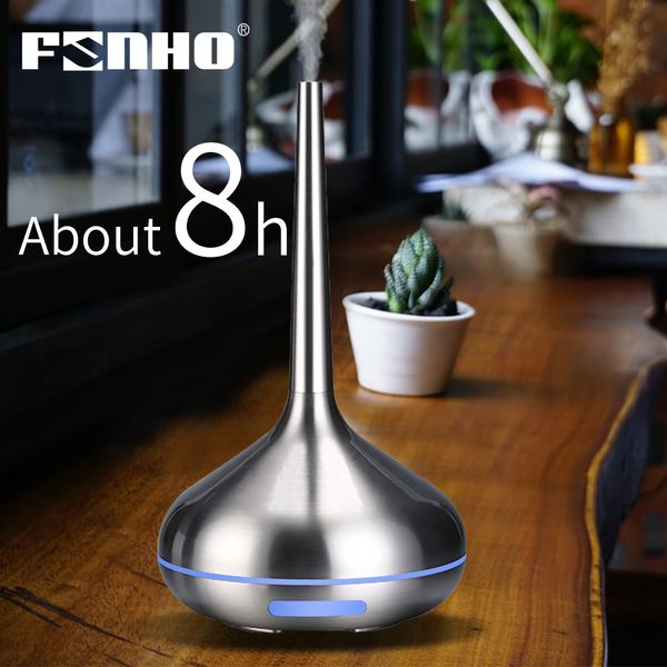 FUNHO Humidificador Ultrasónico Aire Aroma Difusor Purificador Aromaterapia Aceite Esencial Mist Maker con Lámpara de Luz LED Nocturna para el Hogar Y200113