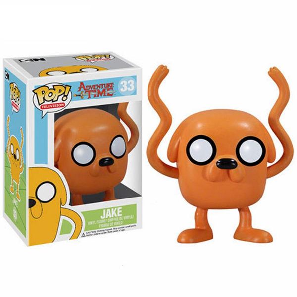 FUNKO POP figura niños Favor dibujos animados aventura tiempo BMO JAKE acción vinilo muñecas Ice King juguetes de modelos coleccionables para cumpleaños Gift249W